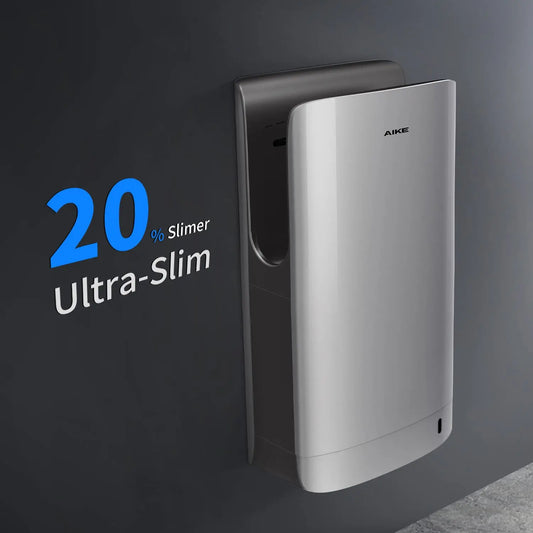 AIKE Automatic Hand Dryer for Bathroom Jet Hand Dryer with HEPA Filtered Vertical Slim Compact High Speed Wall Dryers 1400-1750W
