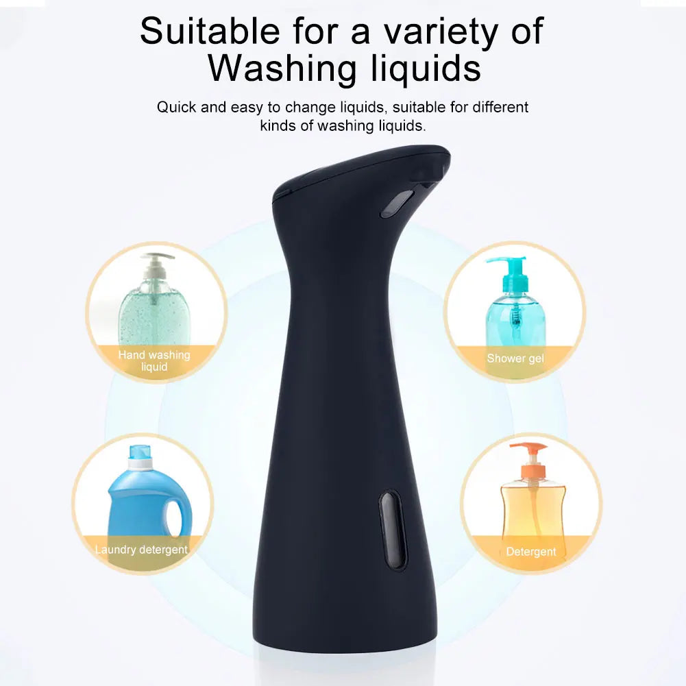 Automatic Hand Sanitizer Dispenser Battery Operated 200ML Hand Soap Dispenser PX6 Waterproof Hand Free for Home Hotel Restaurant